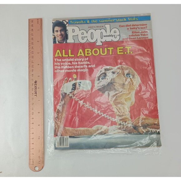 People Weekly Magazine August 23, 1982 E.T. The Extraterrestrial, John Travolta - Picture 8 of 9